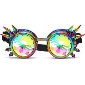 Kaleidoscope Rave Rainbow Crystal Lenses